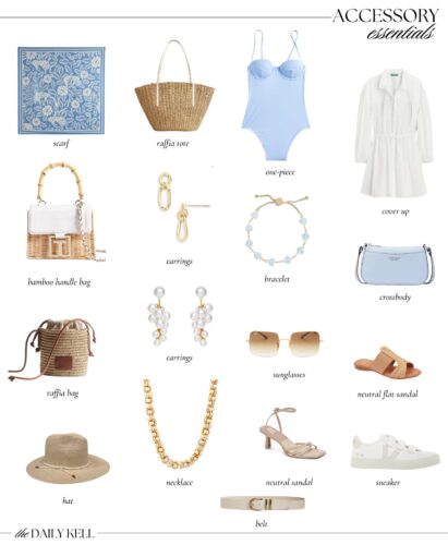 Spring accessories, spring capsule wardrobe my top picks