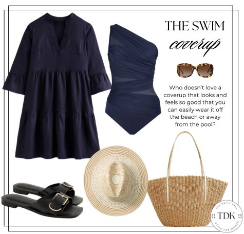 swim coverup with bathing suit