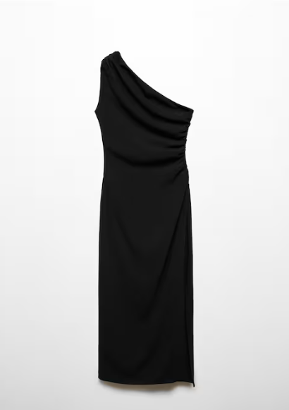 mango Asymmetrical dress with side slit