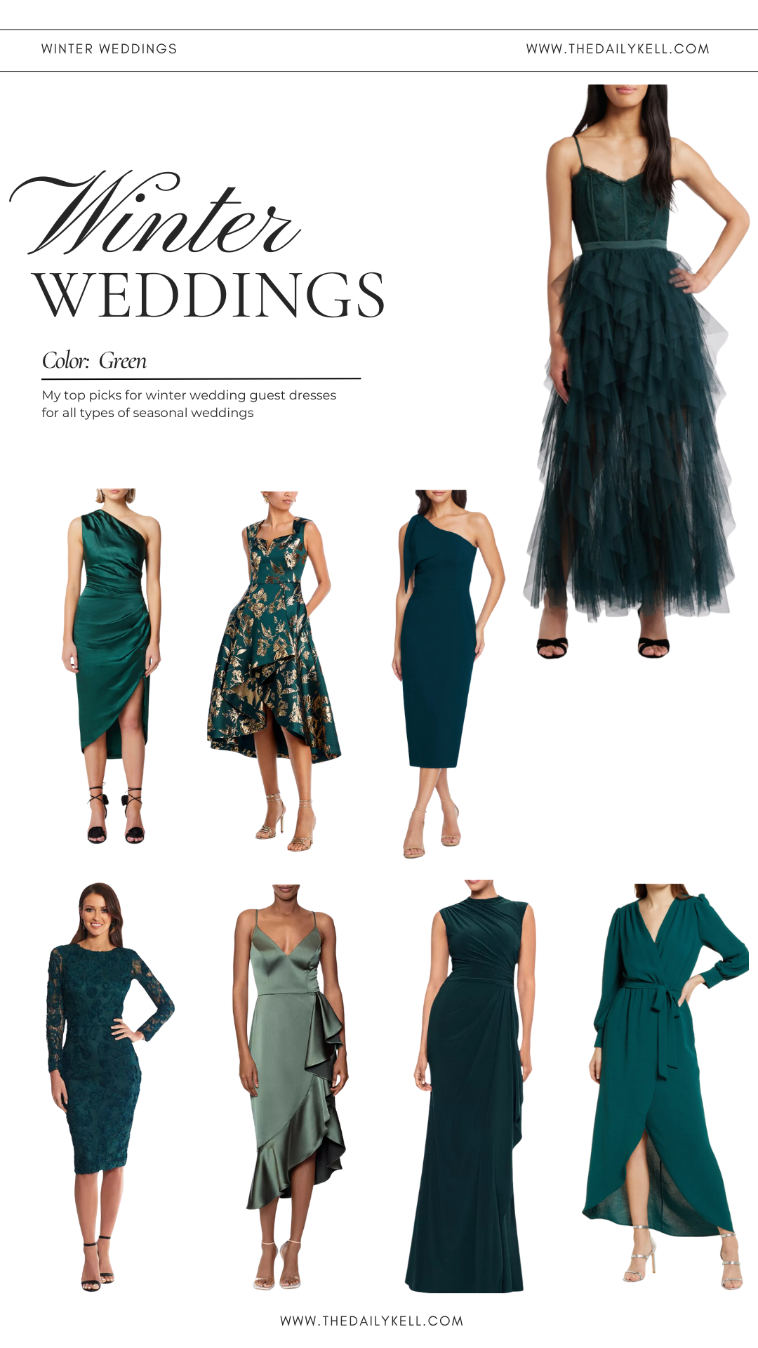 Winter Wedding Guest Dresses: A Stylish Guide to Green Attire