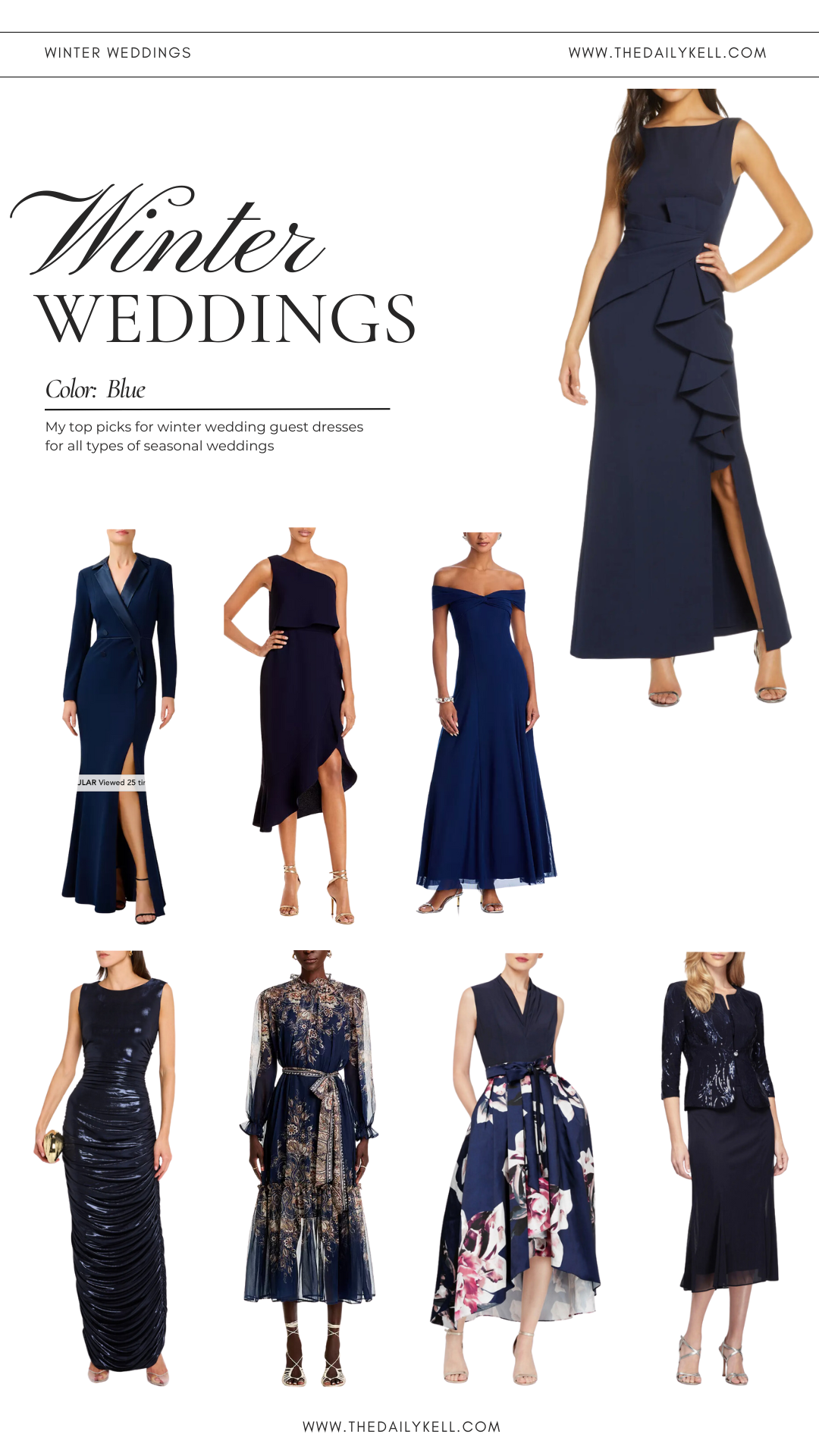 Winter Wedding Guest Dresses: A Stylish Guide to Blue Attire